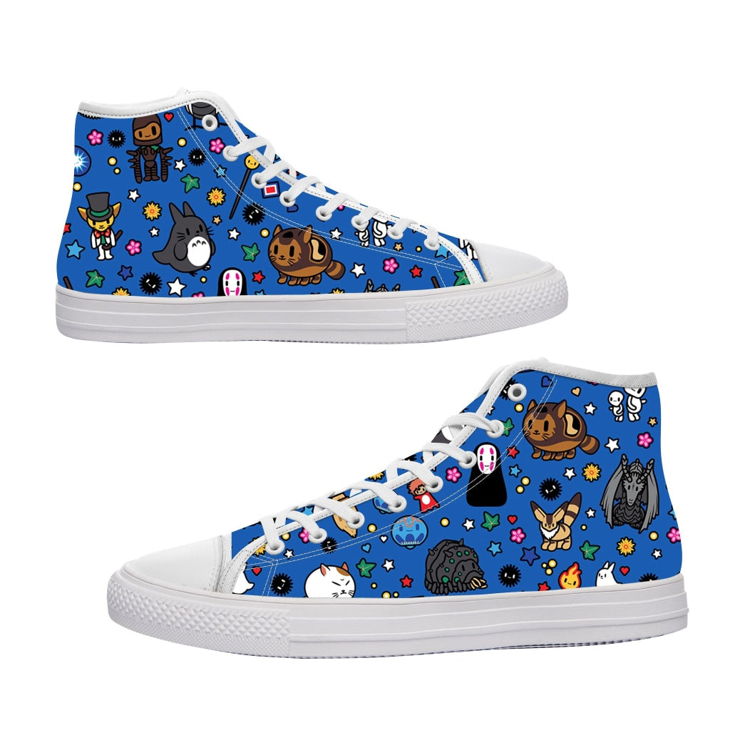 Ghibli Characters In The Blue Converse Shoes - Witch Hat Atelier Merch